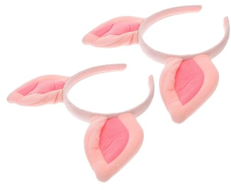 BESTYASH 2 Stück Schweineohren Stirnband Aus Stoff Cosplay Haarreif Für Damen Bequemes Party Und Festtagszubehör Sicheres Sitzen Niedliches Tierohren Design