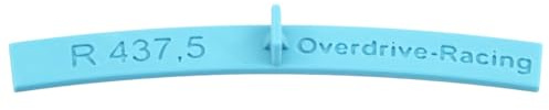 Overdrive-Racing Spur H0 - Flexgleis Radien Schablonen Gleisschablonen - Spurweite 16,5mm - Blau - 1:87, Radius:R 437,5mm