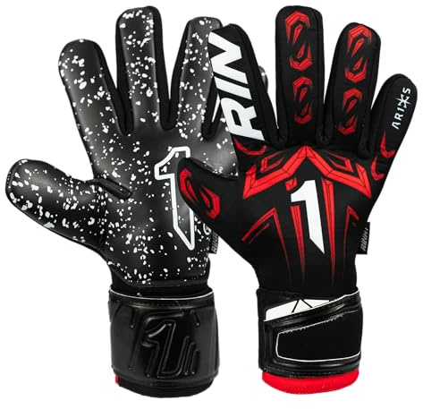 Rinat Guante de Portero Aries X As, Negro, Unisex Adulto
