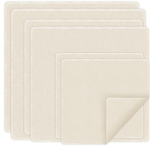 Arvoni 6 Pcs Cheese Cloths for Straining, 60 * 60 cm, 50 * 50 cm, 40 * 40 cm Muslin Cloths for Cooking, Reusable & Washable Unbleached Cotton Cheesecloth for Straining Butter, Nut Milk