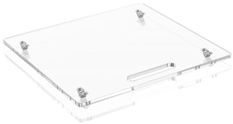 Ancsttu Vassoio Scorrevole per Macchina del Caffè | Vassoio Scorrevole In Acrilico Per Caffettiera Con Ruote In,Organizzatore Macchine Casa Cucina 35x33cm Per Impastatrici Piano - Tostapane Macchina