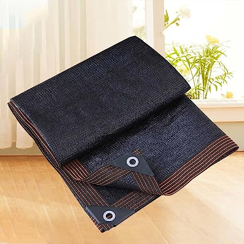 3x7m Black Sun Shade Sail UV Protection Canopy, 90% Shade Fabric for Outdoor Balconies, Terraces, Pergolas, Gardens - Weather Resistant, Breathable, Easy Install