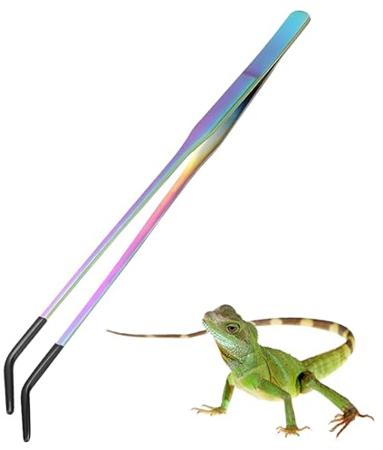 Futterzange – Weiche Aquarium Pinzette, Vivarium Futterhalter, Amphibien Fütterungshilfe, Flexible Gummienden, Präzisionskontrollwerkzeug | Wasserpflanzenfütterung, Gehege