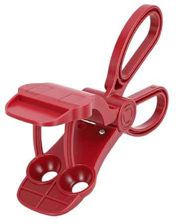 Asixxsix Denocciolatore per Ciliegie, Strumento per Rimuovere Semi di Ciliegie con Doppia Apertura, Strumento Portatile per Denocciolare il Torsolo di, per Rimuovere (rosso)