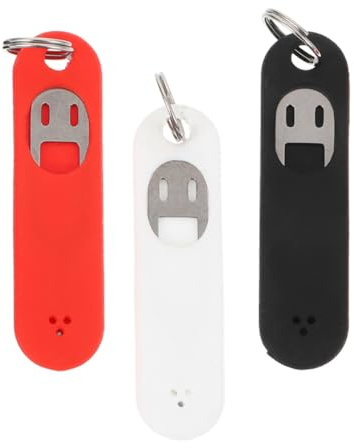 Kisangel Lot de 3 Extracteurs de Puce en Silicone avec Aiguille en Acier Inoxydable, Compatible Smartphones et Tablettes, Porte-clés Anti-Perte pour Carte Sim Téléphone Portable