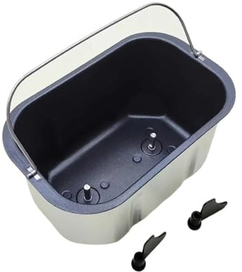 Compatible con barril de máquina de pan Centek CT-1415 Bifinett KH1170 Prima ABM6 + 2 uds, barril de pan de repuesto con cuchillas
