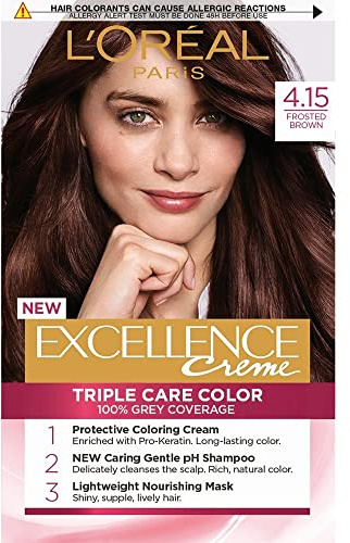 L'Oréal Paris Excellence 4.15 Kühles Kastanienbraun, 3er Pack (3 x 1 Stück)