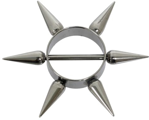 Pain-is-Art Brustwarzenpiercing SUPER Spike aus Chirurgenstahl Nipple Shield Brustpiercing
