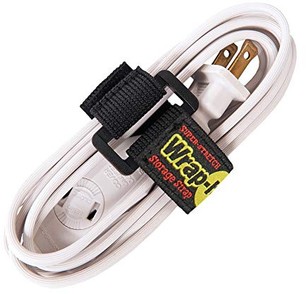 Super-Stretch Wrap-It Storage Straps, 6 (12 Pack) - Elastic Hook and Loop Cinch Straps - Extension Cord Organizer, Hose Strap, Cable Straps, Tool Strap, Cord Wrap, Cord Keeper and Cable Storage