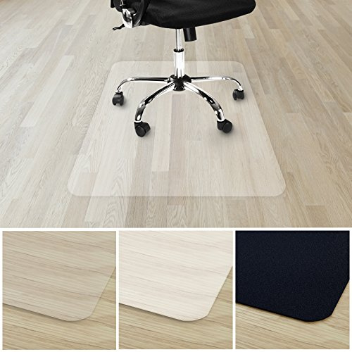 etm Bodenschutzmatte für Bürostuhl | 100% ohne BPA & Phthalate - Geruchsfrei | Bürostuhlunterlage für zuhause und im Büro | viele Größen (transparent - 75x120 cm)
