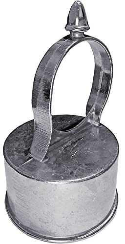 Jake Sales Chain Link Fence Loop Cap Eye Top - Use for 1-7/8 Outside Diameter Fence Posts and 1-3/8 Top Rail Outside Diameter Pipe - Aluminum Chain Link Fence Eye Top Loop Cap (6 Pack)