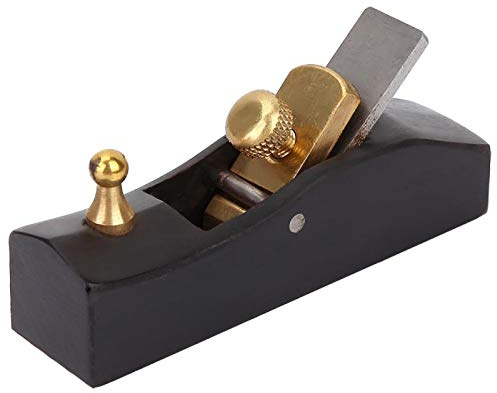 Planicero Manual de Madera Carpintero de Madera Herramienta de Artesanan Cepillo de Mano de Madera de Ebano Plano para Trabajar la Madera (3.1Inch/80mm)