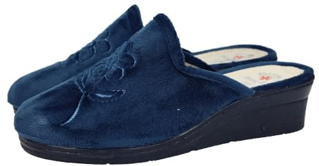 MADE IN SPAIN 7502 Zapatillas Flores Mujer Zapatillas CASA Marino 39