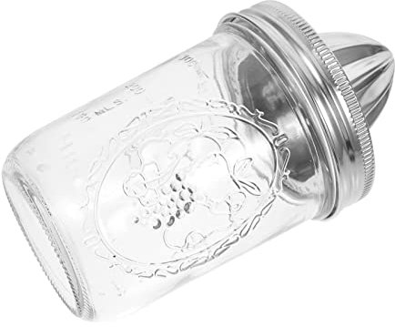 Mason Jar Citrus Juicer Squeezer: 480Ml Edelstahl Handbuch Zitrone Juicer Reibahle Citrus Squeezer Presser für Fruchtsaft Orangensaft