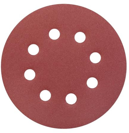 YoiYee 600 Grit Sanding Discs Pads, 8 Holes, 125mm/5-inch Hook and Loop Quick Change Sandpaper Sheet for Random Orbital Sander, 20 Pack