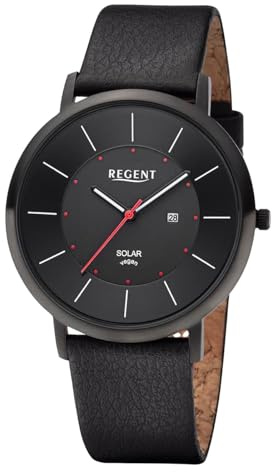 REGENT Herren-Solaruhr Schwarz 11110936