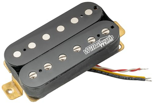 Wilkinson M Series Alnico 5 Overwound Humbucker Steg Tonabnehmer Schwarz | für E-Gitarre