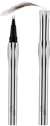 Moxeupon Wasserfester Augenbrauenstift, Augenbrauen-Tönungsstift, Augenbrauen-Liner, 2-in-1 Stift, wasserfest, langlebig, für Unisex, Schwarz (02#)