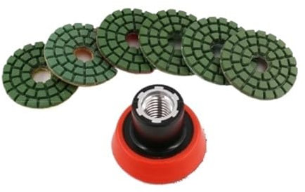 ZHLWei 7 Teile/Satz 2 Zoll Diamant Beton Polieren Pads Boden Schleifen Discs for Granit Marmor Schleifen