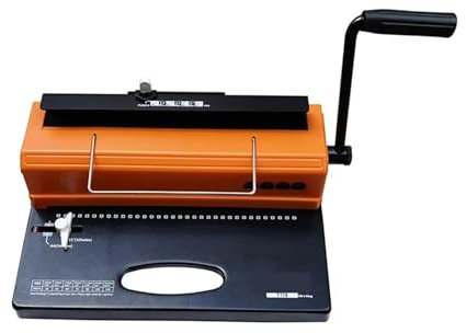 BINGNU Bindemaschine, Buchbindemaschine, T118 Spulenbindemaschine Quadratloch Bürotext Bilderbuch Ausschreibungsdokument Wandkalender A4 Stanzbindemaschine für Büro und Heimgebrauch