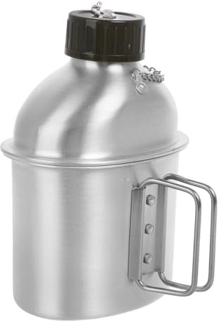 Toddmomy Bouteille Deau En Aluminium Kit De Camping Bouilloire Tasse 0 98 L Pichet Deau De Sport Isolé