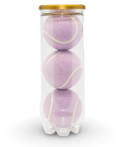 Price's 3 farbige Padelbälle in einer Tube (Lavendel)