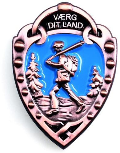 Norwegian Foot March Badge Bronze 1.5 inch