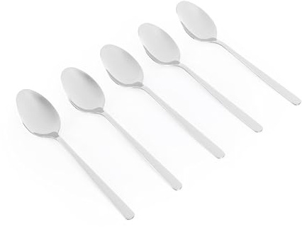 Russell Hobbs RH03432EU7 Teaspoon Set of 12 – Vienna Stainless Steel Coffee Spoons, Cutlery Set, Mirror Finish Flatware, Tea Spoon Tableware for Home, Restaurant, Office, Kitchen, Dishwasher Safe