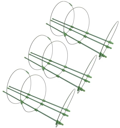 TOYANDONA Tuteurs de Plantes Grimpantes pour Jardin Support en pour Rosiers et Clématites 3Pcs Treillis Élévé pour Plantes à Fleurs Protection Tempêtes Outil de Jardinage Pratique