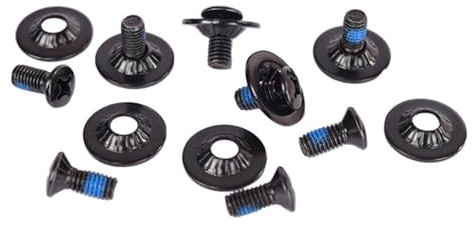 Harilla Juego de Tornillos para Fijaciones de Snowboard, Accesorios fijos, Tornillos Profesionales para Snowboard, Piezas de Repuesto, Negro