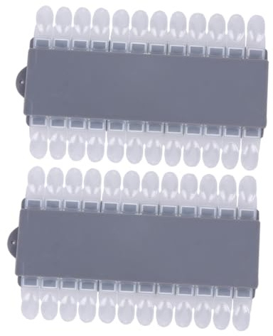NOLITOY Nuancier de Vernis à Ongles pour Salon et Diy 2pcs en Plastique Facile à Utiliser Carte D'affichage des Couleurs Pratique et Décoration Élégante