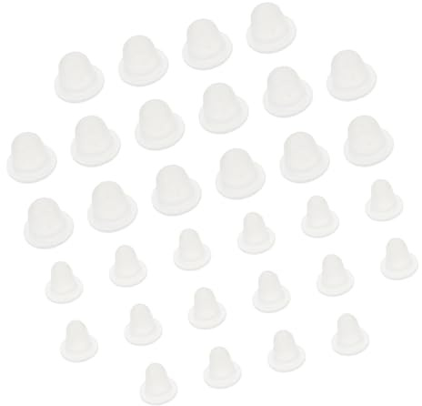 Healvian 200 pezzi Bicchierini in Silicone Alimentare per Pigmenti Tatuaggi U-shape Antispreco Trasparenti e Impermeabili Piccoli Medi per Professionisti e Amatori