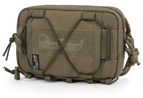 Mardingtop EDC Pouch Taktische Tasche Gürteltasche Mit Schultergurt | Mit Mehreren Fächern Und Klettfeld Für Outdoor Camping Militär Täglichen Gebrauch