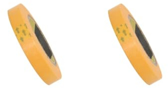 2 set of Masking Tape for Model Painting 18 Yard Long for Hobby Model Action Figures, Yellow, 1cm
