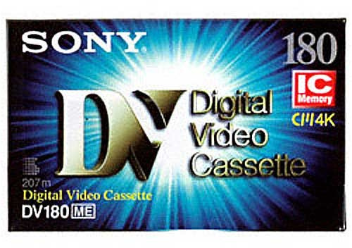 Sony Cassette DV pour caméscope Avec IC Memory Grand format 180 mn DV180 IC