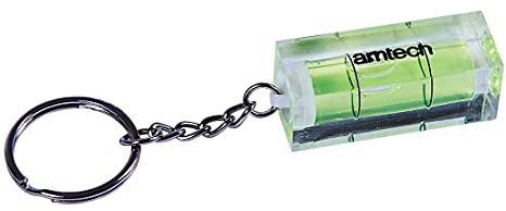 Am-Tech P4815 Mini Keyring Spirit Level, Assorted Colours
