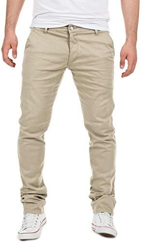 Yazubi Stretch Pants Men's Chinos Jeans Dustin, Beige (Plaza Taupe 161105), W32/L30