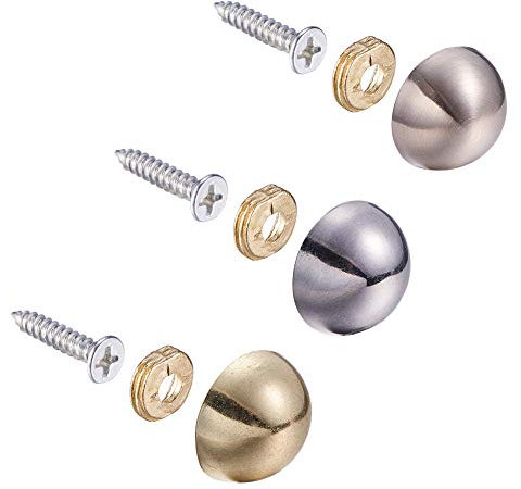 INCREWAY 36 définit 18mm Dia en alliage de Zinc Décoratif Miroir Vis Couvercle Cap Clous, Hémisphérique