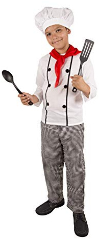 Costumizate!. Costume di Cuoco Taglie Diverse per Bambini Feste di Travestimenti O Carnevale