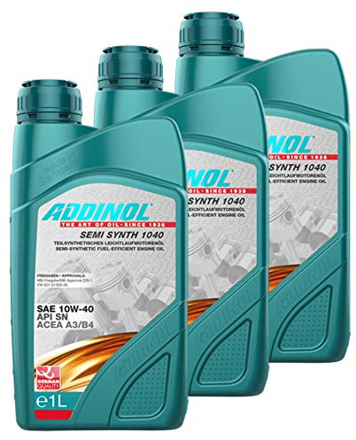 Addinol 3X Motoröl Motorenöl Motor Motoren Motor Oil Engine Oil Benzin Diesel 10W-40 Semi Synth 1040 1L 72098407