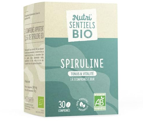 Vitavea Santé Les Essentiels Spiruline Bio Tonus & vitalité 30 comprimés