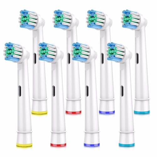 Ersatz-Zahnbürstenköpfe, kompatibel mit den meisten elektrischen Zahnbürsten von Braun Oral-B, 8 Stück