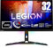 Lenovo Legion Y32p-30 | 31,5 UHD Gaming Monitor | 3840x2160 | 144Hz | 400 nits | 0,2ms Reaktionszeit | HDMI | DisplayPort | AMD FreeSync Premium | schwarz