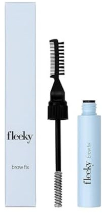 fleeky Eyebrow Fix Gel - Augenbrauen Formung mit doppelseitger Bürste aus perfekte Wachs & Gel Formel für schlichte oder volle Brows