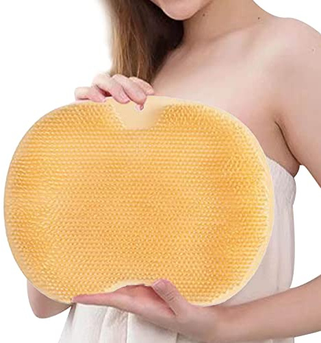 Daoguan Fußschrubbermatte für die Dusche | Silikon-Dusche Rückenschrubber,rutschfeste Duschbad-Waschbürste mit Saugnapf, sanfte Reinigungsbürsten für Frauen, leicht zu reinigende abgestorbene Haut