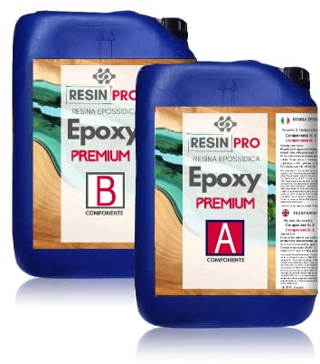 Resin Pro ® EPOXY Premium epoxiharts för stora gjutningar upp till 7,5 cm, perfekt för träbord, stora gjutningar, bubbelfria konstverk - 100 % tillverkad i Italien - 7,1 kg