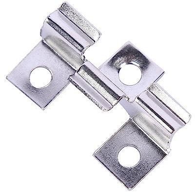 100 Stk Edelstahl Clips Terrassenclips, Befestigungs Clips Versteckt Abstandshalter Clips,Terrassenclips Clips Klammer Dielen Befestigungsclips für WPC/BPC,Bambusholzboden Verschluss (9MM)