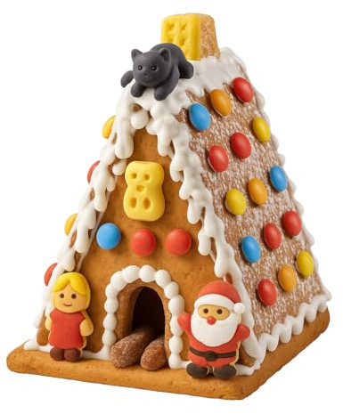 Lebkuchen Knusper-Häuschen Lebkuchenhaus zum Selberbasteln 403g (1er Pack)