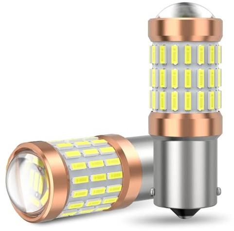 REPYL Ampoules Led P21W 1156 BA15S BAU15S PY21W 1157 BAY15D P21 5W R5W R10W T25 3156 P27W 3157 P27/7W, feux de signalisation de voiture, lampe automobile 12V (Color : White, Size : 1156 BA15S P21W)