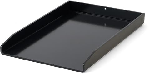 Onlyfire Universal Plancha Grillplatte für Gasgrill und Holzkohlegrill, Grillschale 20x30cm, Keramisch Lackierte Oberfläche, Stärke 5mm, Schwarz